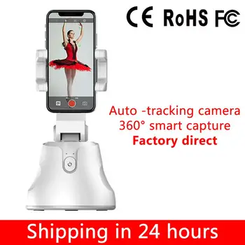

Portable Smartphone Selfie Shooting Gimbal 360° Rotates Auto Face Tracking Follow Up Selfie Stick for Photo Vlog Video Record