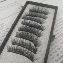 Pestañas postizas magnéticas 3D, 5 imanes, 8 Uds., duraderas, hechas a mano, de visón Artificial Natural, con pinzas