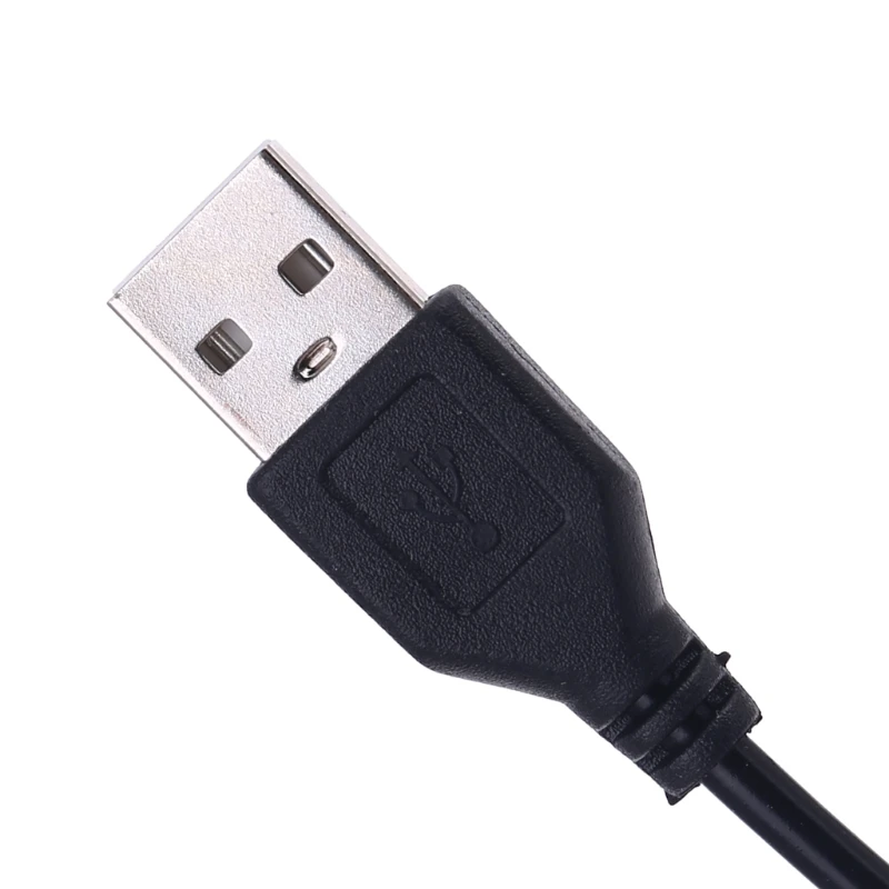USB мужчина к 3 5 мм стерео аудио разъем для наушников кабель MP3 MP4 Цвет: черный