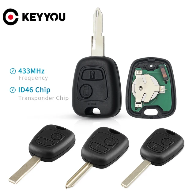 Keyyou Id46 Pcf7961 Zdalnie Sterowany Samochód Klucz Do Citroen C1 C2 C3 C4 Saxo Picasso Xsara Dla Peugeot 106 206 306 307 107 207 407 Partner Sklep Online Tanie Tanio + Akcesoria