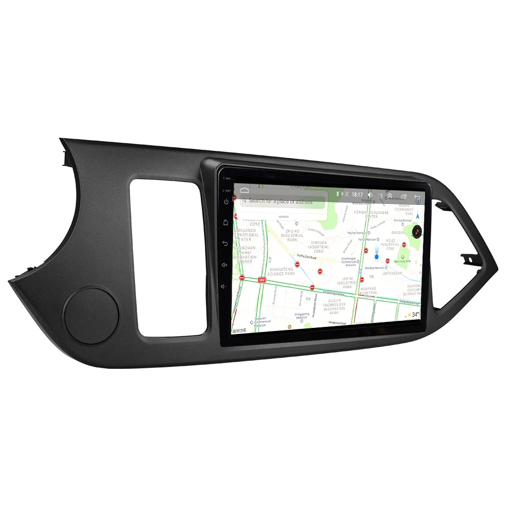 

GPS Multimedia Player Head Unit Wifi 4-Core DVD Player 2Din Android 8.1 Car Radio For 2011 2012 2013 2014 KIA PICANTO Morning