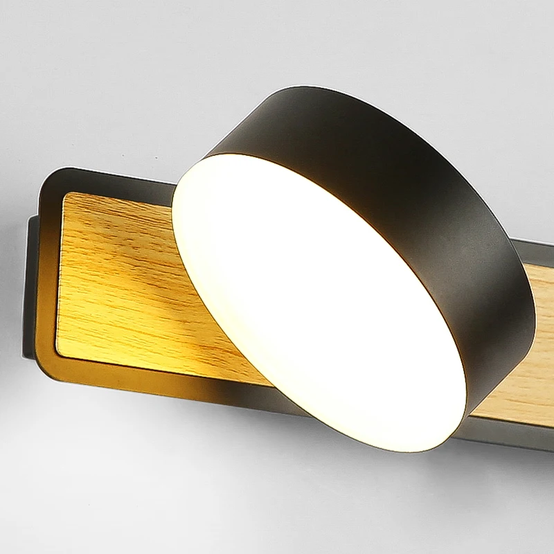 Скандинавский 5 Вт светодиодный настенный светильник с переключателем Белый Черный Регулируемая комнатная настенная лампа для спальни гостиной прохода кабинет лампа для чтения