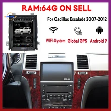 Autoradio pour Cadillac Escalade 2007 2008 2009-2012 Tesla écran Vertical Dvd multimédia Gps Navigation stéréo récepteur vidéo