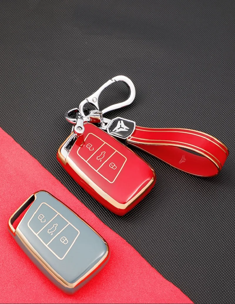 TPU Car Smart Key Fob Cover per VW PASSAT B8 Arteon Atlas New Jetta Skoda Kodiaq Superb A7 accessori Auto Auto portachiavi - H88de97577a9d4902aefa43a34b8562795