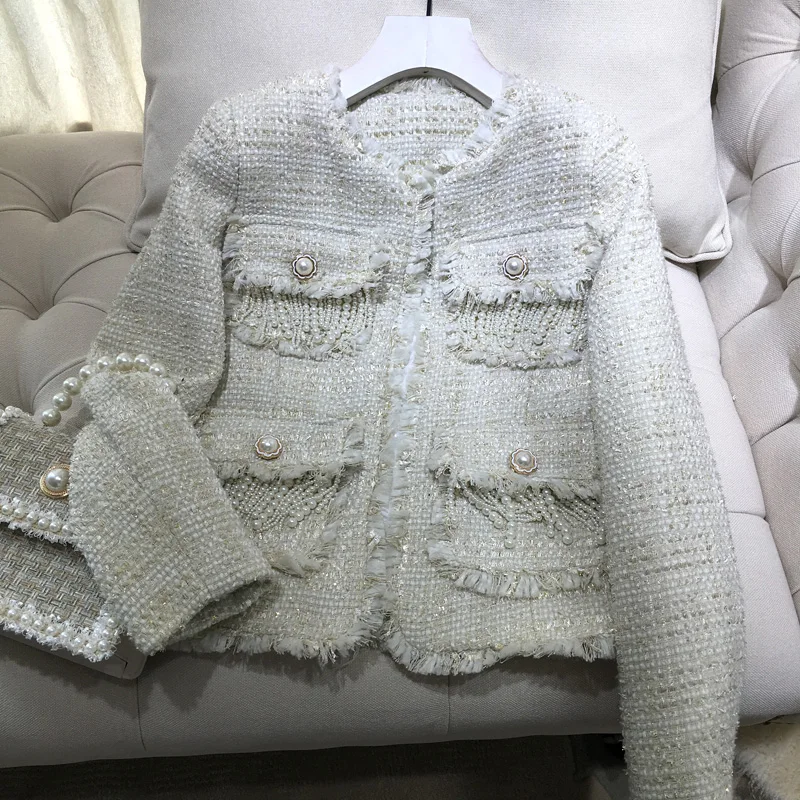 Новые женские s high end зимой шерсть пальто короткое с меховой отделкой на