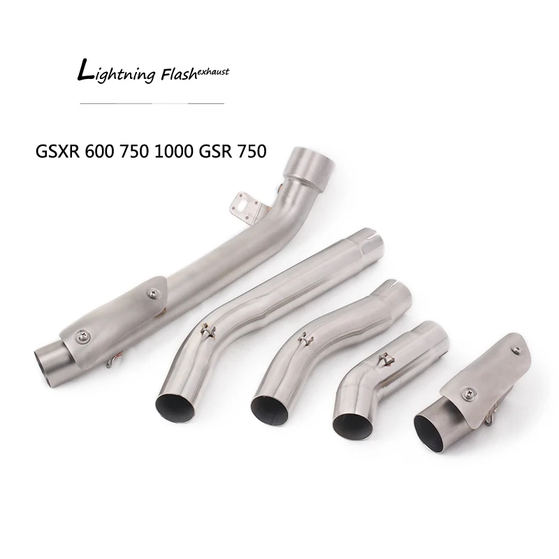 Средняя труба для Suzuki GSXR600 GSXR750 2006-2017 GSXR1000 2005-2020 выхлопная мотоцикла скользящая на