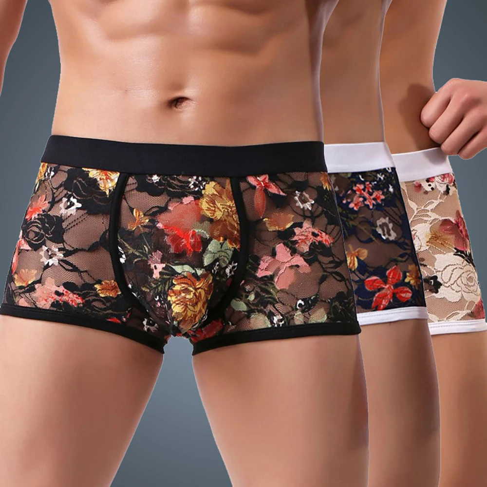 

Fashion Silk Underwear Men Man Boxers Homme Comfortable Underpants Soft Breathable Male Panties male underwear cueca masculina