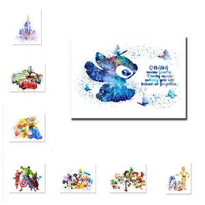 Stitch Print Stitch Watercolor Ohana Means Family Printable Art Stitch  Party Wall Art Ohana Printable Nursery Stitch Poster