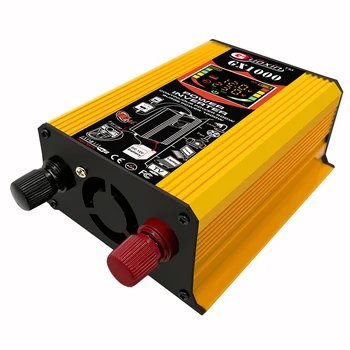 

500W 12V to 220V/110V LED Car Power Inverter Yellow Converter Charger Adapter Dual USB Voltage Transformer Modified Sine Wave