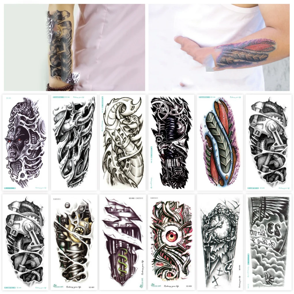 

Fashion Halloween Tattoo Ghost Taty Kids Fake Arm Tattoo Waterproof Temporary Tattoo Stickers