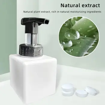 

10Pcs Effervescent Tablets Soap Foam Cleaner Super Conventional Cleaner Tablet with 250ml Hand Sanitizer Bottle