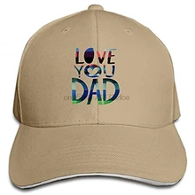 Бейсболка с надписью Love Dad, кепка для папы, низкопрофильная Регулируемая Кепка для мужчин и женщин
