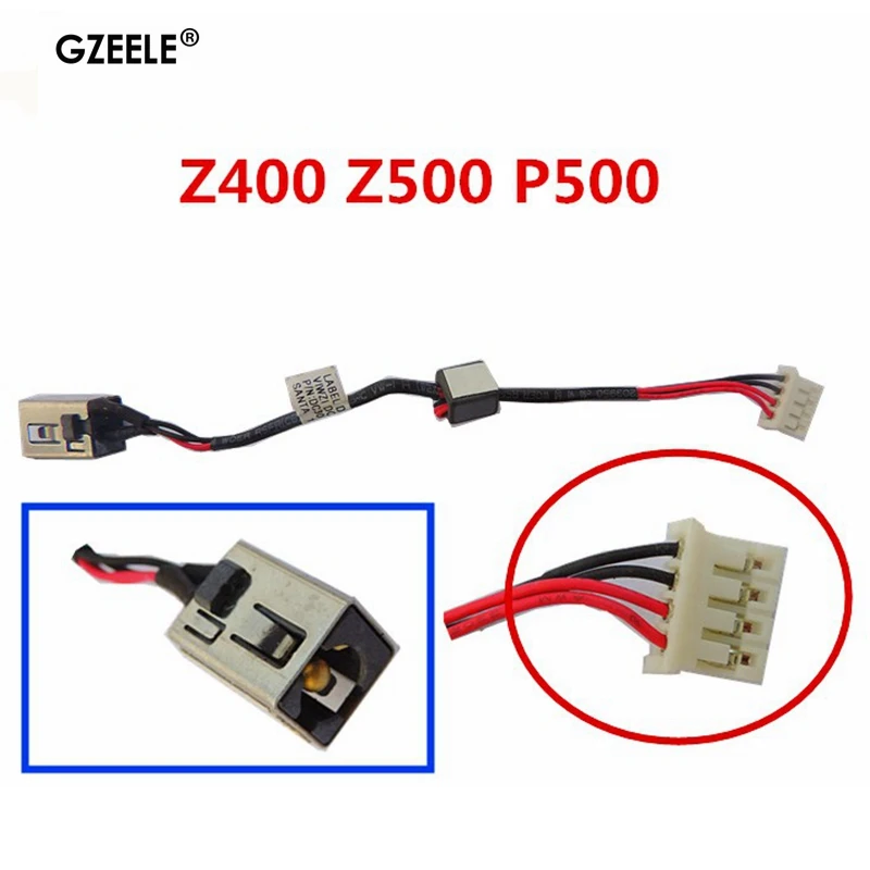 레노버 Z500 Z400 P500 용 DC 잭 전원 소켓 케이블, Ideapad 충전 와이어 커넥터