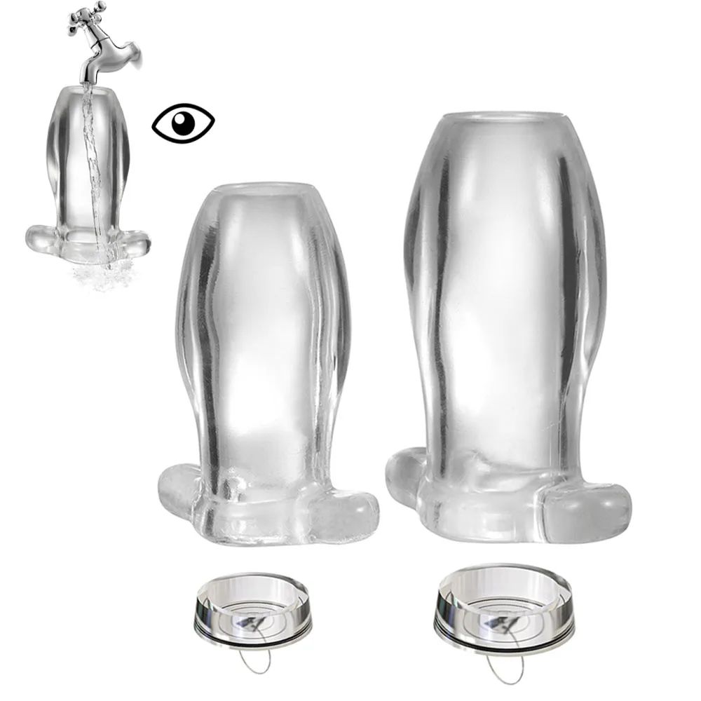 Anal Sex Toys Hollow Butt Plugs Anal Plug Dilator Tunnel Cleaning Expansion Masturbator Anchor Shower Enema Prostate Massager Intimate Goods