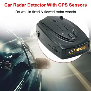 

Car Radars Detector 360 Degree Vehicle Speed Voice Alert Alarm Warning with GPS Automobile маска камера заднего вида Accessories