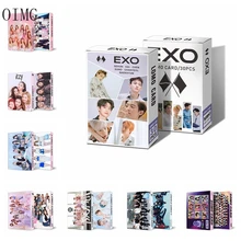 30pcs/box Kpop Postcards Itzy EX GOT Lomo Card Set Photo Print Album Korean Fashion Idol Group Boy Girl Poster Picture Fans Gift