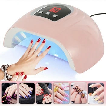 

USB 54W Professional UV Nail Polish Dryer Lamp LED Light Cat Eye Gel Acrylic Curing Manicure Timer