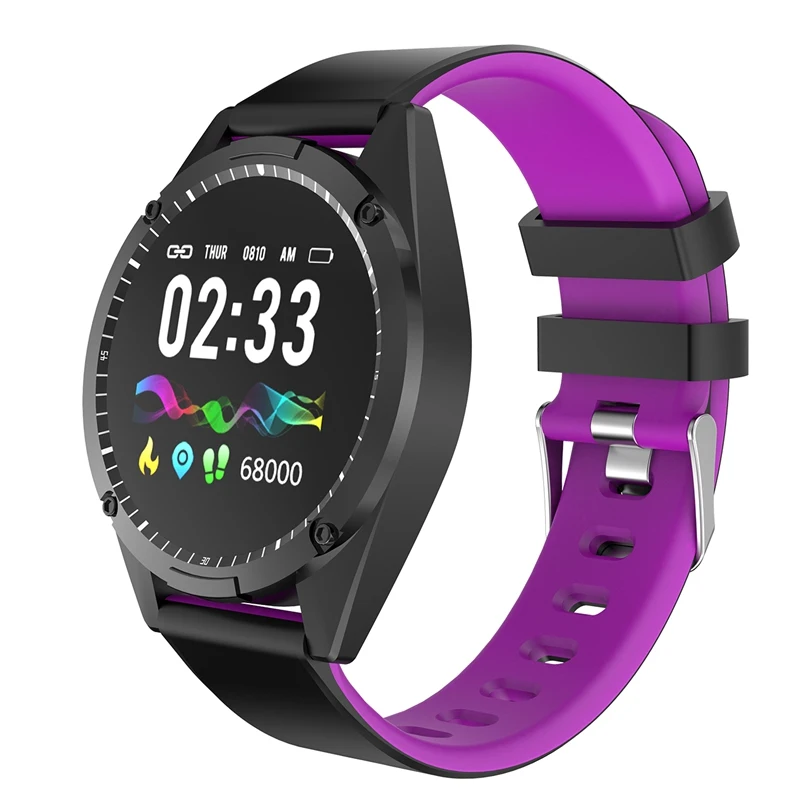 Purple Cobrafly Смарт-часы для мужчин и женщин IP67 Водонепроницаемый Фитнес-браслет с измерением давления смарт-браслет для xiaomi PK B57 Q9 - Цвет: Purple