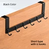 short 6 hooks black