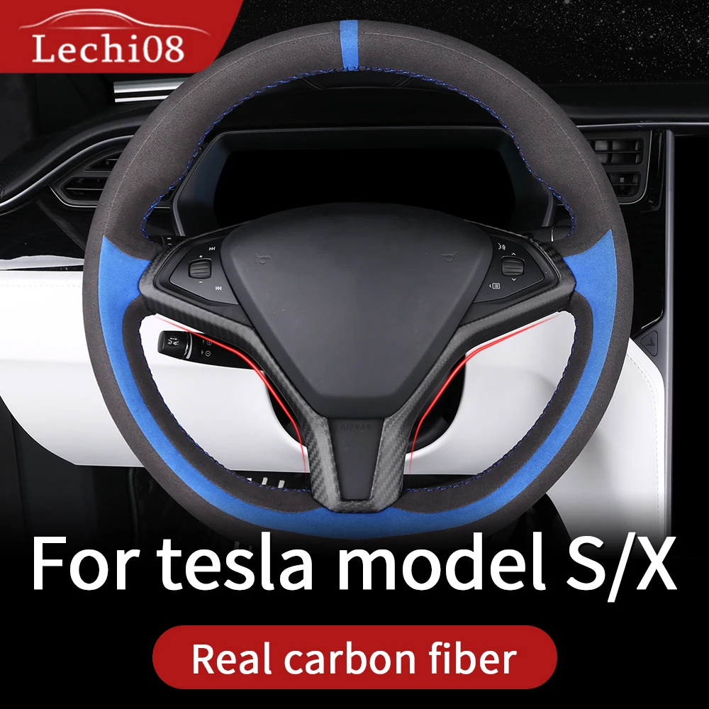 steering trim for tesla model s accessories x carbon 2018 car fiber interior | Автомобили и мотоциклы