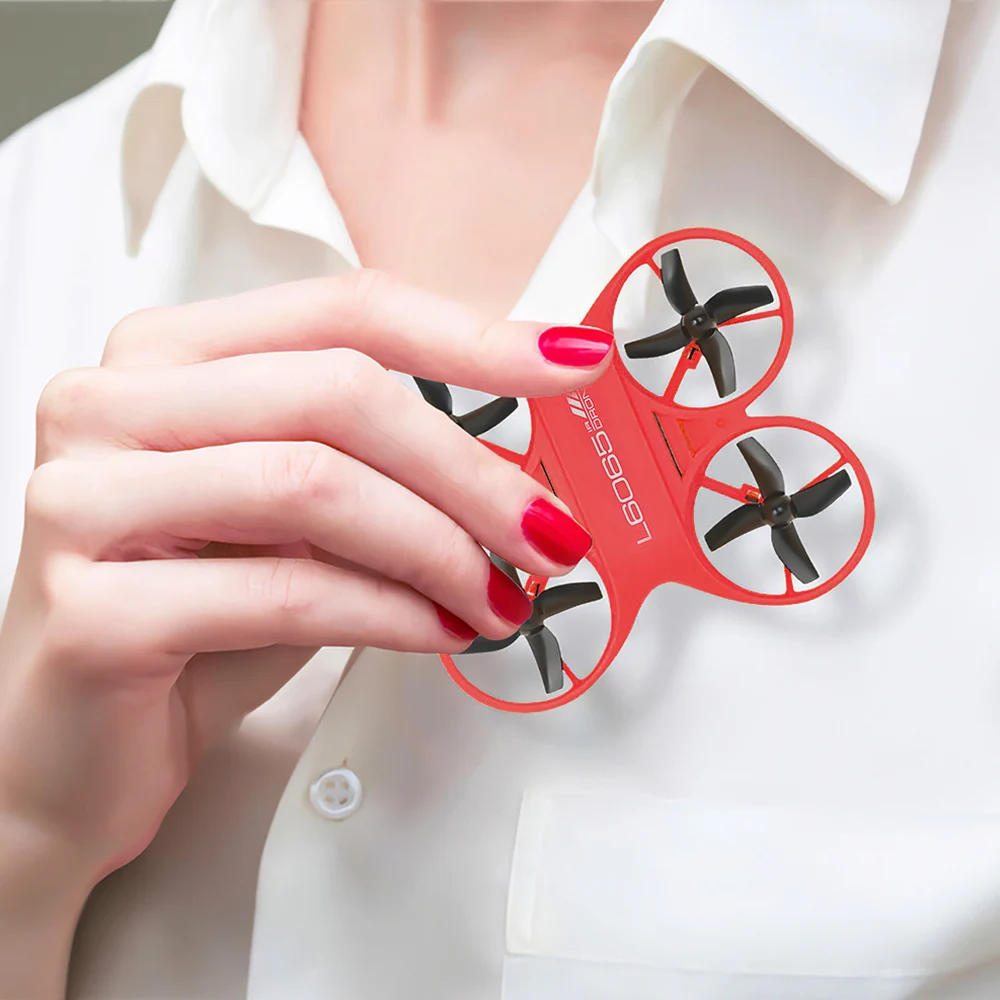 

L6065 Mini RC Drone Infrared Controlled RC Quadcopter w/ LED Light Birthday Gift for Children RC Training Drone vs IN1601 H37