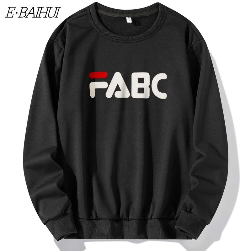 

E-BAIHUI Autumn New Long Sleeve Hoodie Men's Tide Brand Loose Casual Large Size Letter Print Jacket