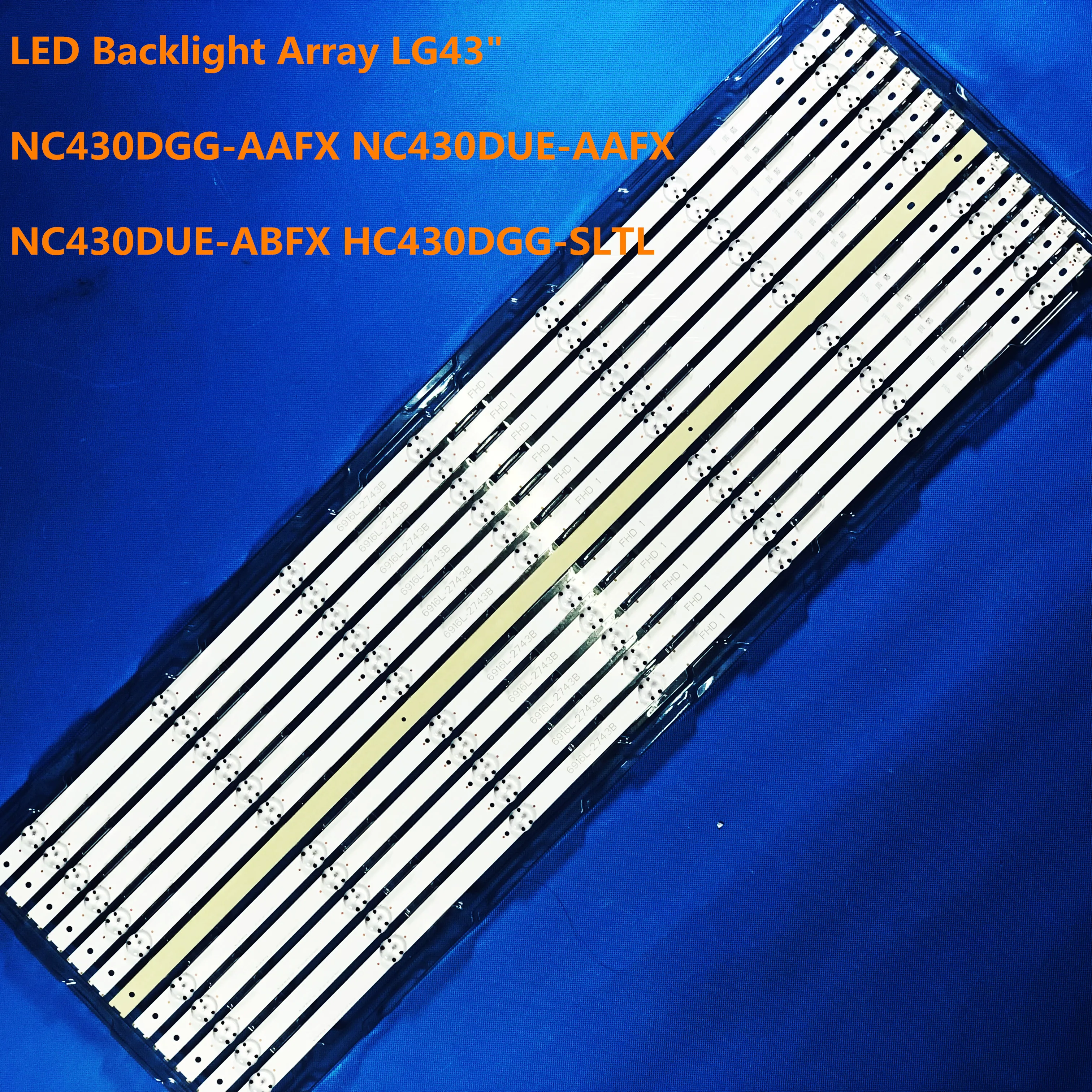 3 шт. светодиодная подсветка LG43 &quot43LJ5550 UC 43LJ594V ZA 43Lj595V ZD 43LJ610V 43LJ61OY TA43LJ6130 CB