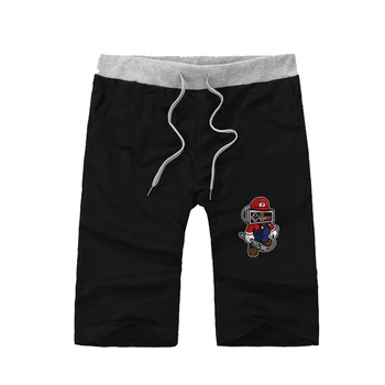 

Japan Hot Game logo shorts Men cotton Short Pants Casual shorts teenagers Solid Knee Length Short Sweatpants