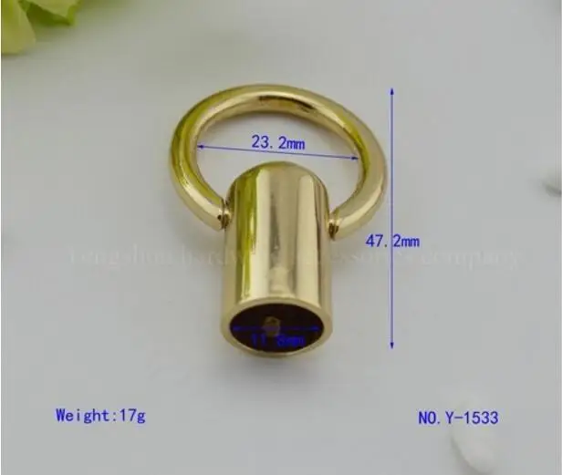 

(30 Pieces/lot) Golden High-end Handbags Metal Accessories Fixed With The Bag With Hook