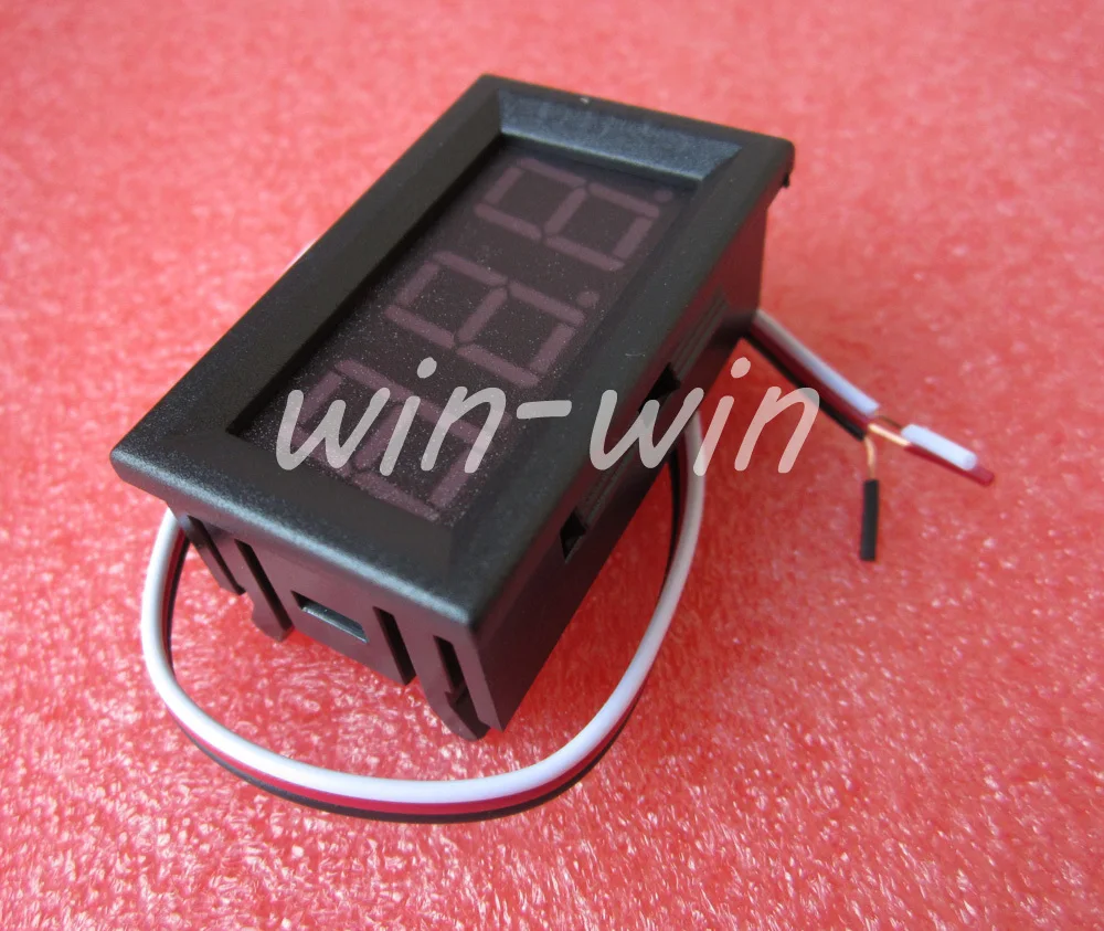 

1 green LED mini digital DC voltmeter 0V to 30V portable safety electronics essential tantalum capacitor for home