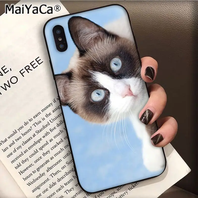 MaiYaCa pet siamese cat роскошный модный чехол для телефона для Apple iphone 11 pro 8 7 66S Plus X 5S SE XS XR XS MAX мобильных телефонов