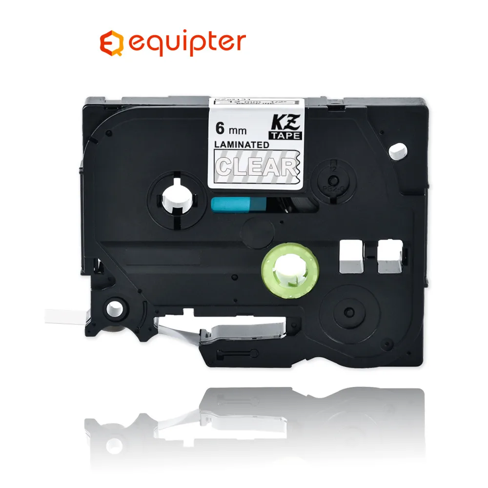 

6mm White on clear tze115 Compatible Brother p-touch printers tze-115 tz115 tz-115 tz tze 115 label tape ribbon for ptouch maker