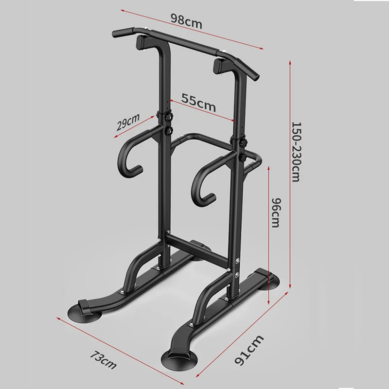 Multifunctional Indoor Stable Non-slip Adult Children Height Adjustable Horizontal Bar Parallel Bars Pull-ups Fitness Equipment