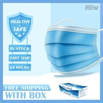 

dust-proof disposable masks with elastic earrings 3 layers of breathable can block dust air pollution anti flu mouth face mask