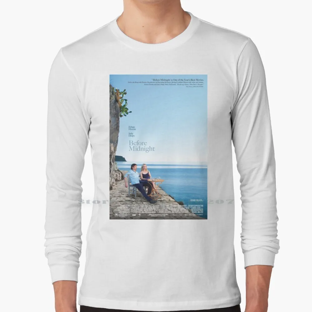 Maglietta Prima Della Mezzanotte 100% Puro Cotone Prima Della Mezzanotte Richard Linklater Prima Della Trilogia Sunrise Sunset Stephen Hawke Julie