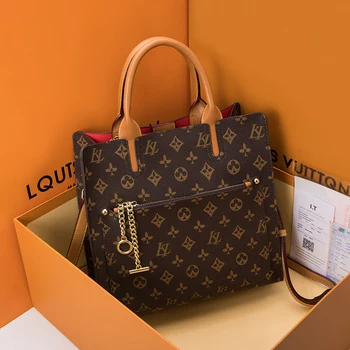 

Genuine Leather Women's Bag 2020 New Fashion Casual Tote Large Capacity Women Shoulder Crossbody Bag Louis Brand Bags Luxury Cc