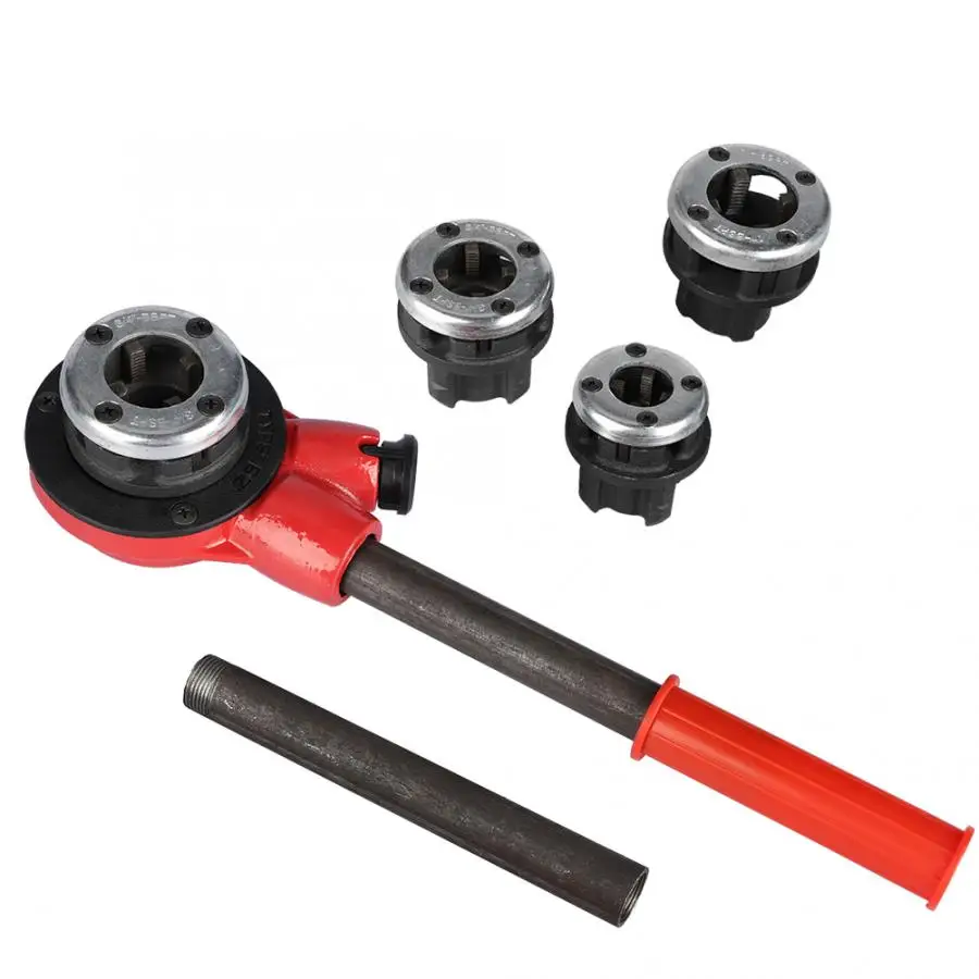 4 набора для нарезки труб 1/2 &quot3/4&quot 1 &quot1 1/4&quot Руководство водопроводчика Threader