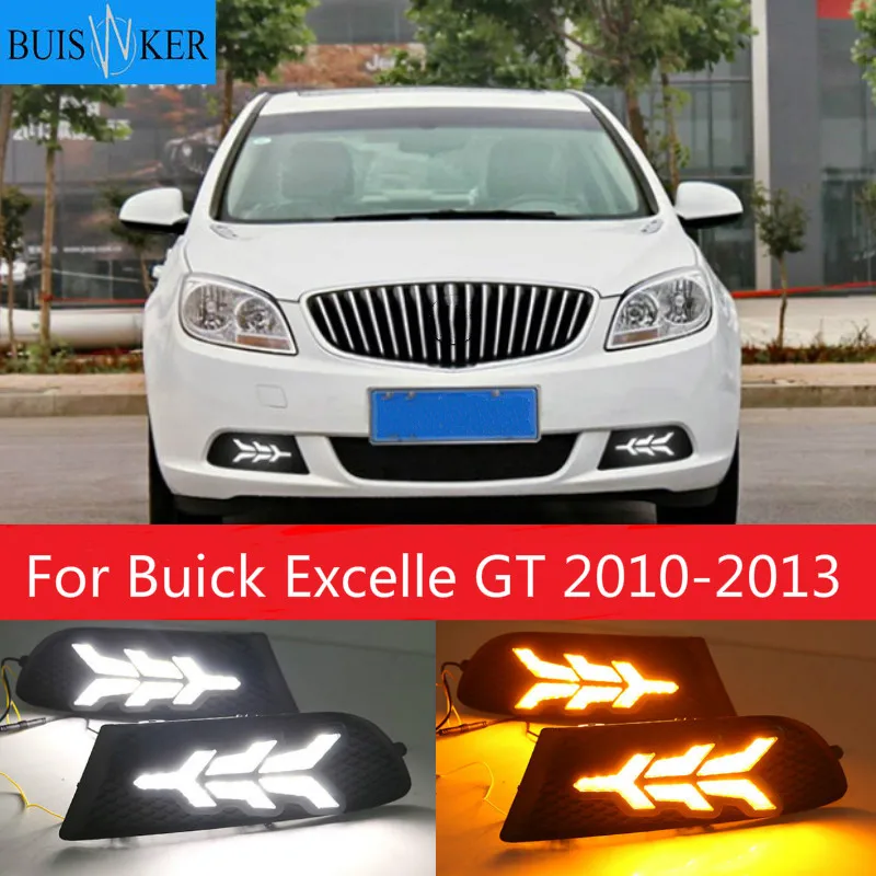 

2 шт. светодиод дневного света ходовой свет DRL Передняя противотуманная фара дневной свет для Buick Excelle GT 2010-2013 авто