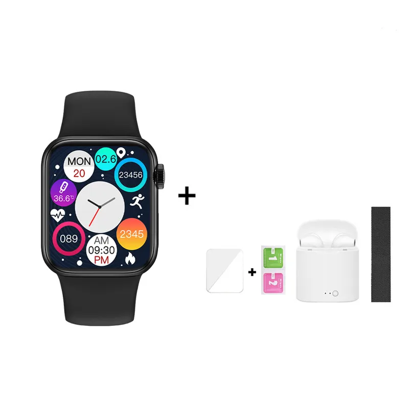IWO I7 Mini Smart Watch 41mm Series 7 Music Bluetooth Call DIY Dials Mini Games Heart Rate Smartwatch Men Women For Android IOS 