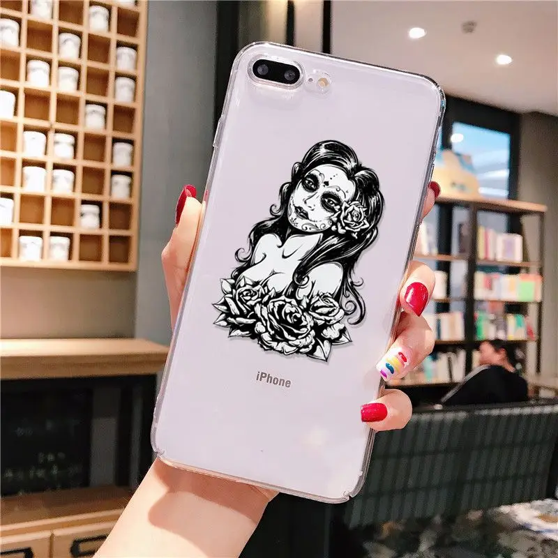 Mexican Skull Girl tattooed Art 