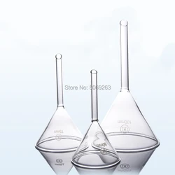 Diâmetro alto 40mm do funil do triângulo do vidro de borosilicate a ferramentas da filtragem do laboratório de 150mm