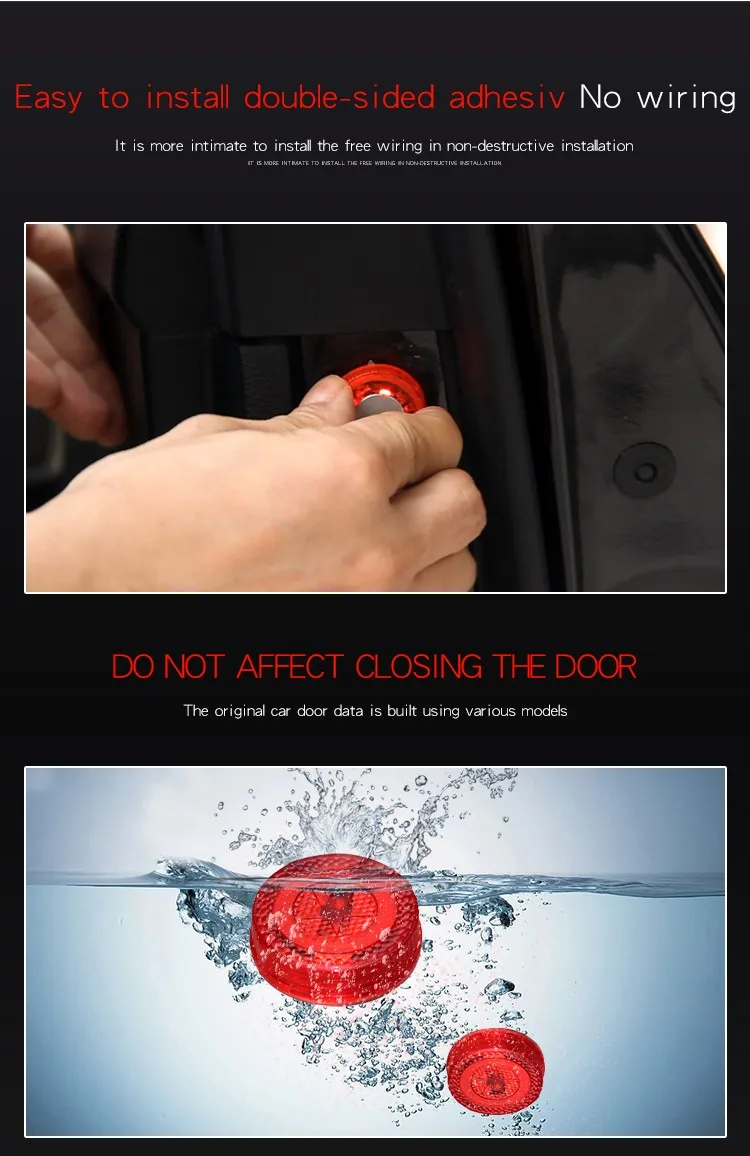 2 шт./компл. универсальная светодиодсветодиодный сигнальная лампа для открытых