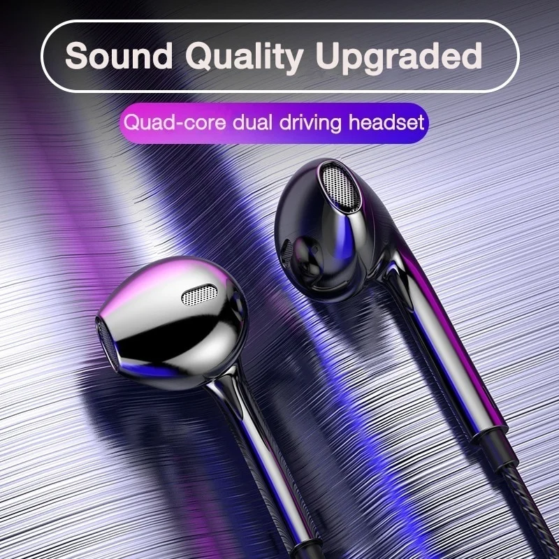 

Bass Stereo Mobile Wired Earphone 3.5 In-ear Sport Earbuds with Mic Phone Earphone Wire Headset Music Running Earphones