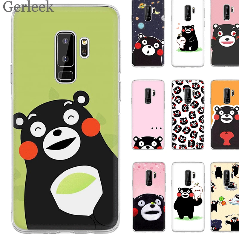 Кумамото медведь чехол для forSamsung S3 S4 S5 S6 S7 край S8 S9 S10 плюс S10e Note 8 9 жесткий корпус |