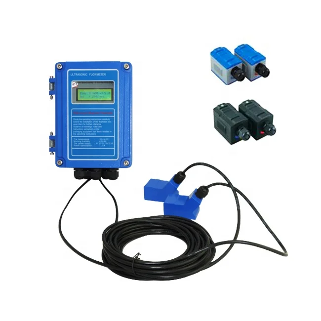 

wall mounted clamp on type flowmeter ultrasonic water flow meter sensor