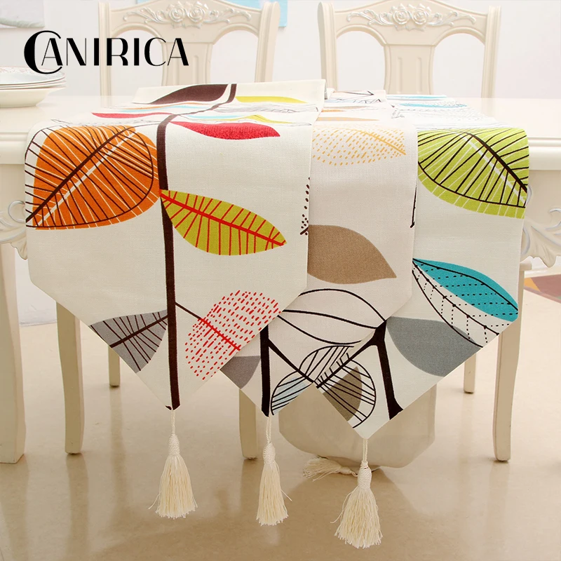 

CANIRICA Table Runner Modern Table Runners With Tassel Table Runners For Wedding Dinning Table Decoration Runner