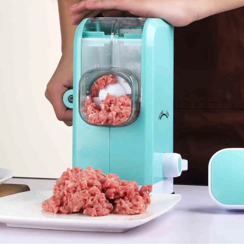 Домашняя ручная мясорубка лезвия из нержавеющей стали многофункциональная