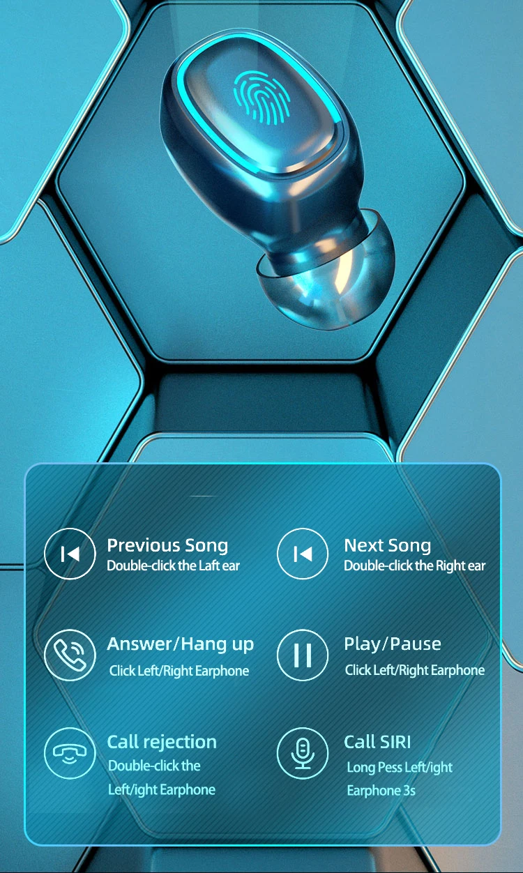 v5.1 tws fone de ouvido sem fio