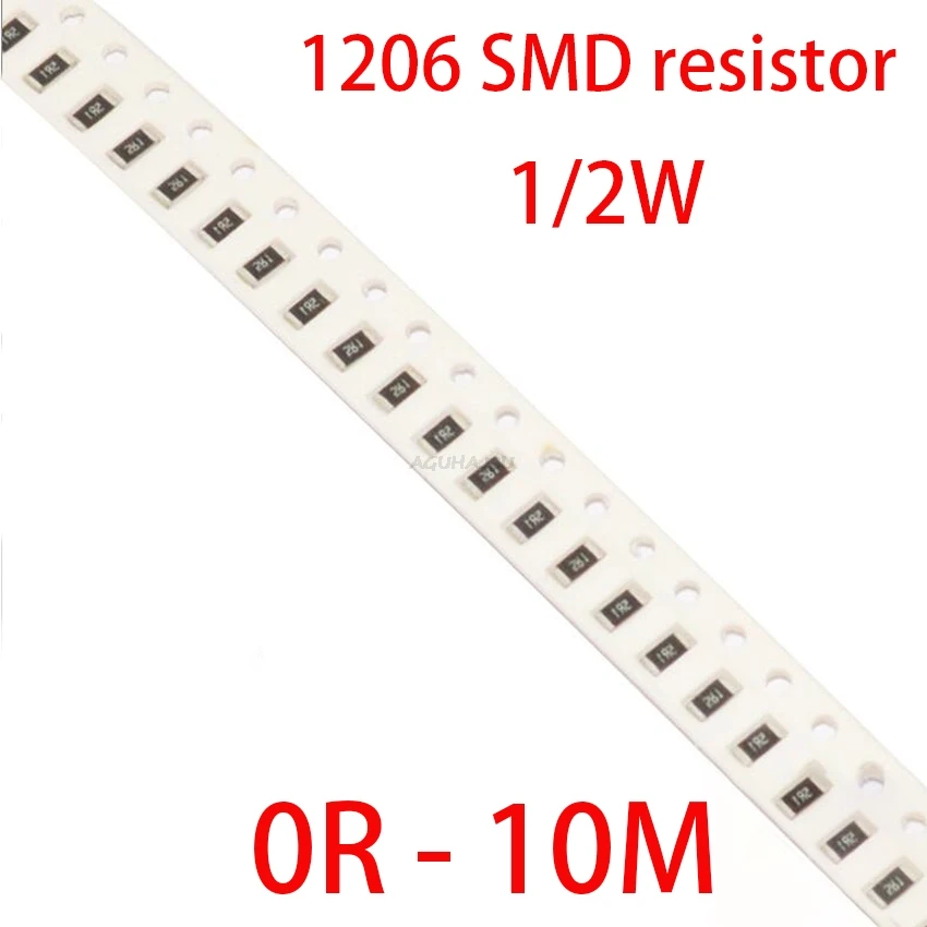 200 шт. 1% 1206 SMD резистор 0R ~ 10M 1/4W 0 1 10 100 150 220 330 Ом 1K 2 K 10K 100K 1R 10R 100R 150R 220R 330R м |
