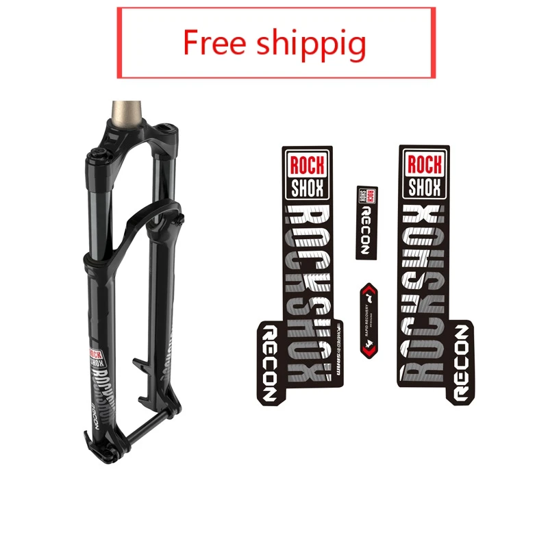 

Bike stickers Rock Shox RECON front fork Road mtb bycicle cycling Decal Free shipping Vinyl waterproof bike accessories stickers